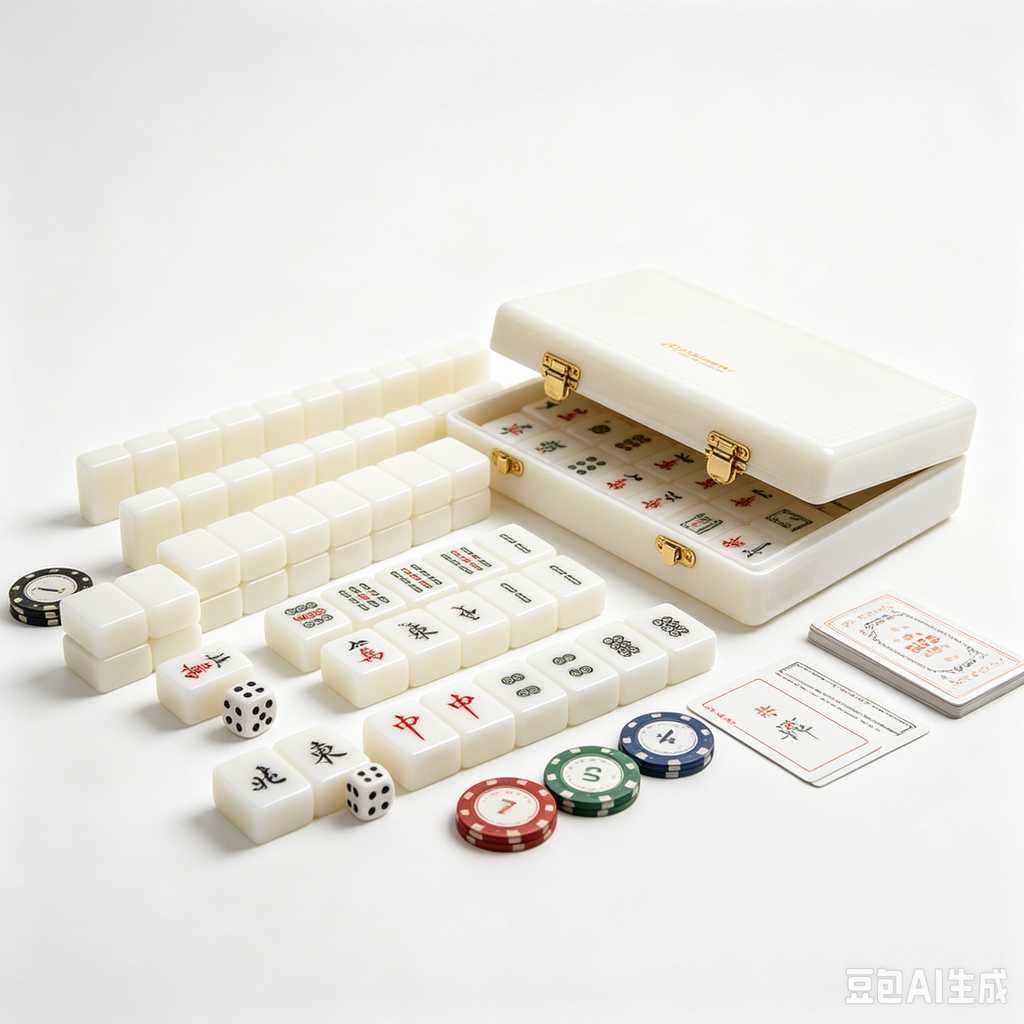 pink crystal mahjong set